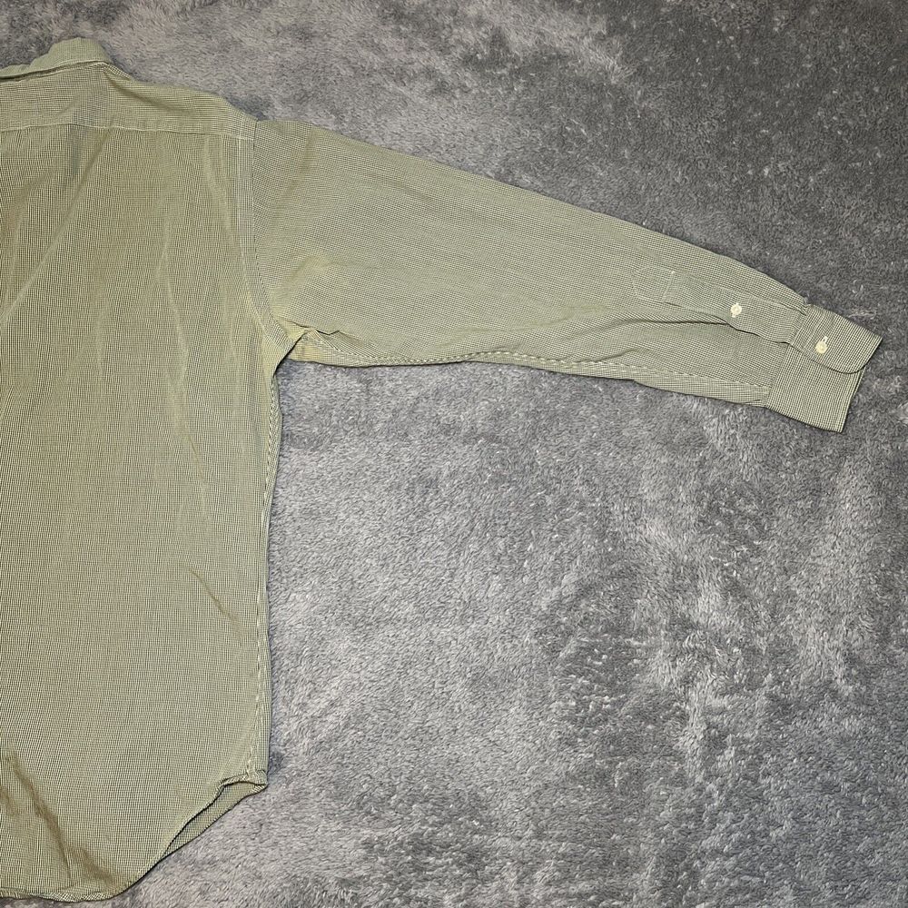 Lauren Ralph Lauren Men's 15.5 32/33 Long Sleeve Polo Shirt Green White Plaid - Picture 12 of 12